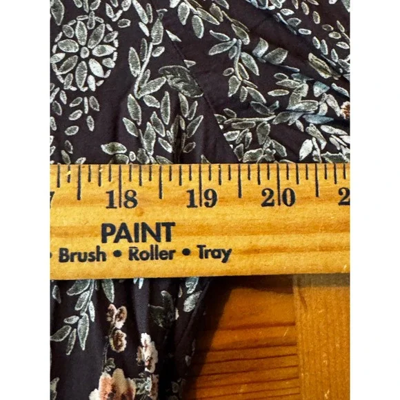 Wrangler Retro Floral Print Tiered Ruffle Dress Womens XL Long Sleeve - Picture 5 of 9